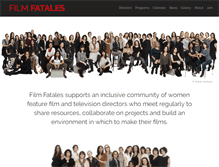 Tablet Screenshot of filmfatales.org